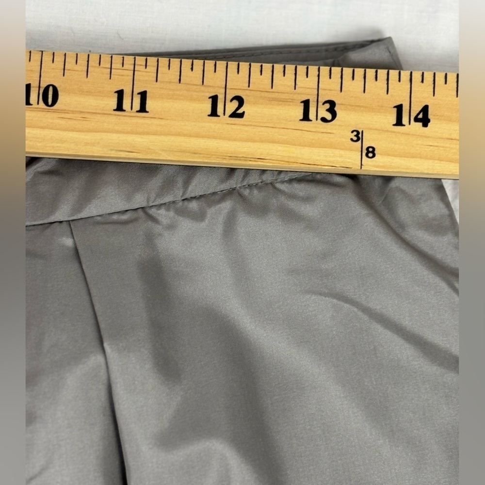 J Crew Factory Pleated Silk Metallic Gray Mini Skirt Sz 2 Holiday Wedding NWT - Picture 8 of 9